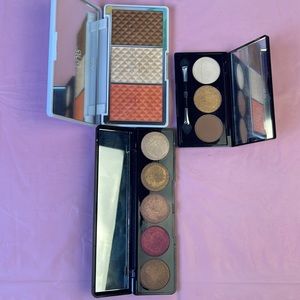 Face palette and eye shadows